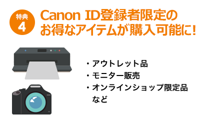 4 Canon ID̂ȃACew\ɁIj^[̔AICVbv菤iȂǁBCANON iMAGE GATEWAYCanon IDȂAEgbgiw܂B