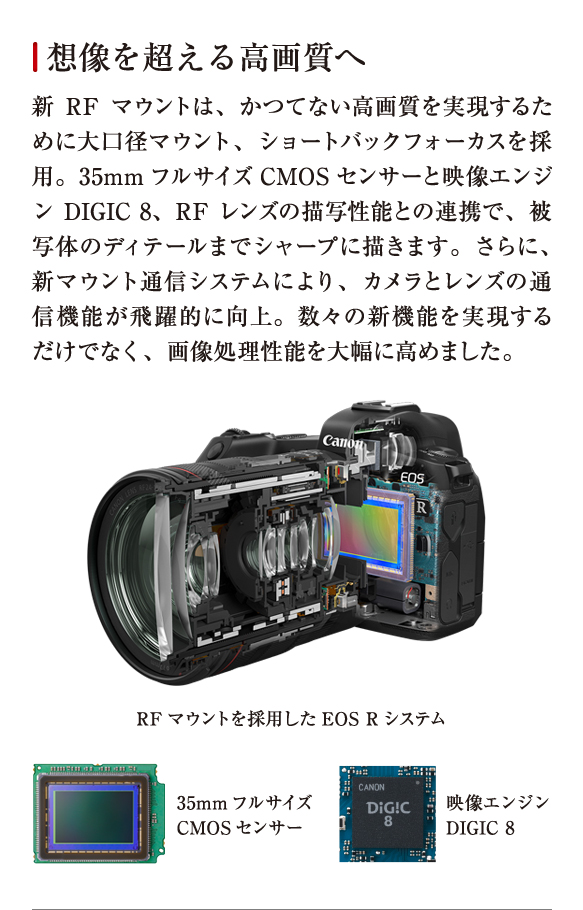 ミラーレスカメラ「キヤノン EOS R」｜キヤノンオンラインショップ
