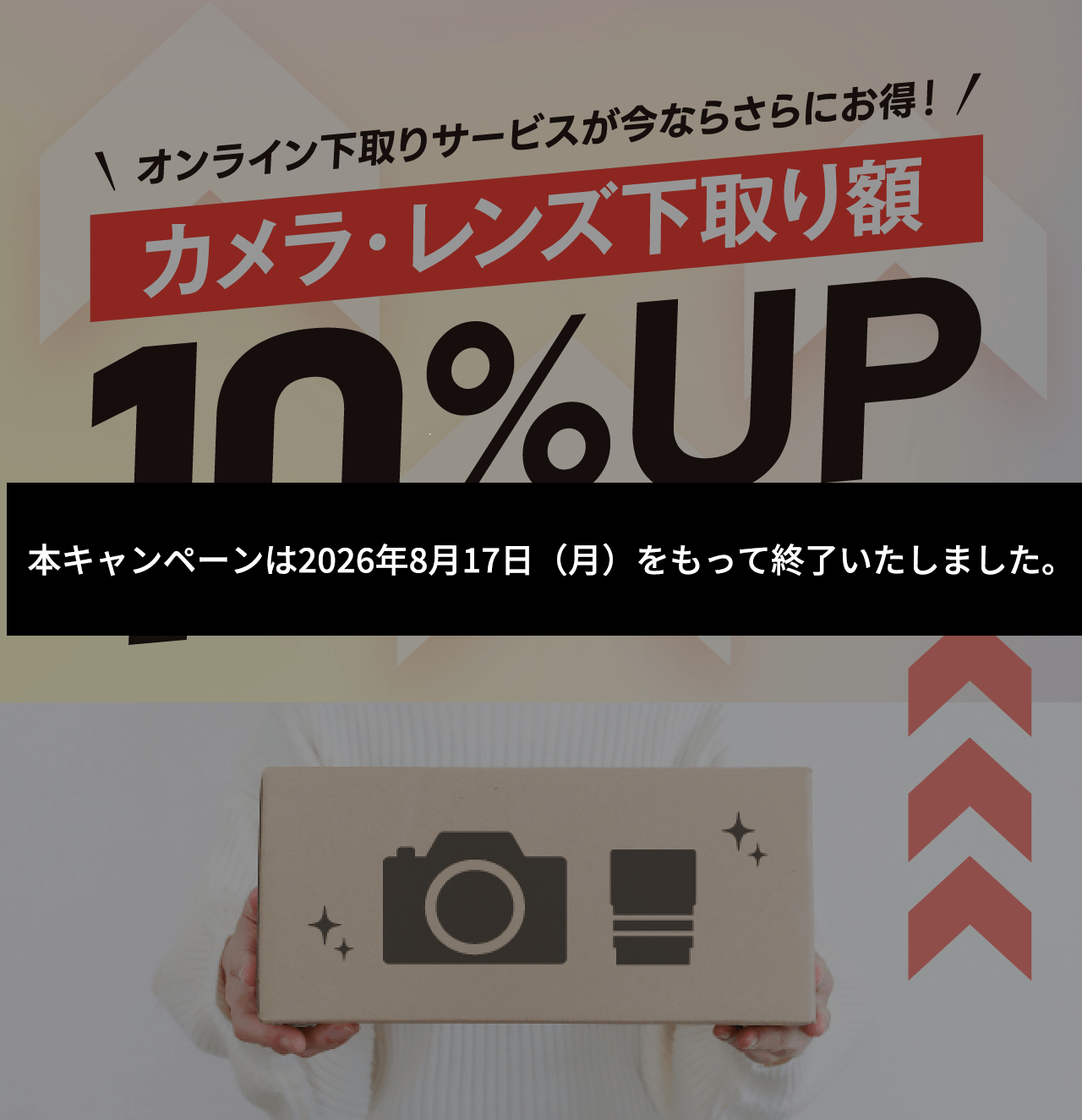 終了いたしました：【カメラ・レンズのオンライン下取りサービス