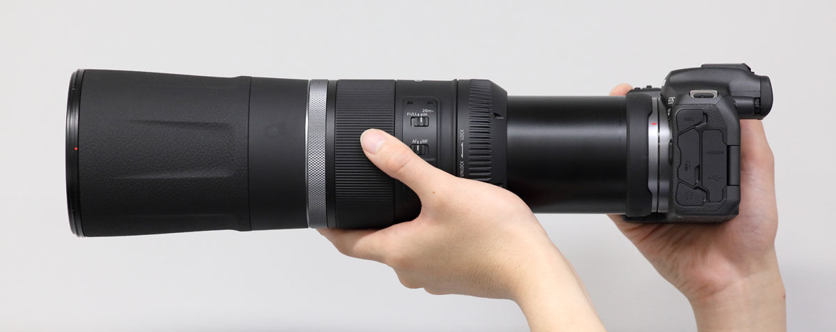 EOS R7 RF800mm F11 IS STM 装着イメージ