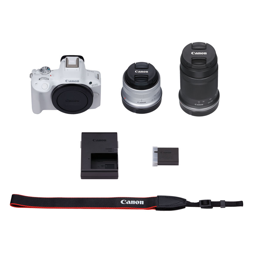 EOS R50（ホワイト）・ダブルズームキット：通販 | ミラーレスカメラ 