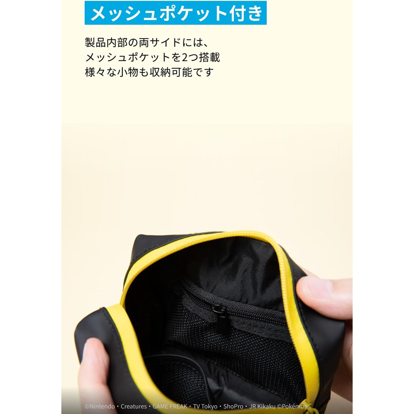 Anker コンパクトポーチ ピカチュウモデル ブラック Black A84B1N11