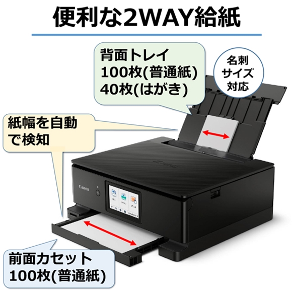 インクジェット複合機 PIXUS TS8530＋予備ｲﾝｸｾｯﾄ（4種から選べる用紙付き） ※2個口配送 ：販売ページ｜キヤノンオンラインショップ