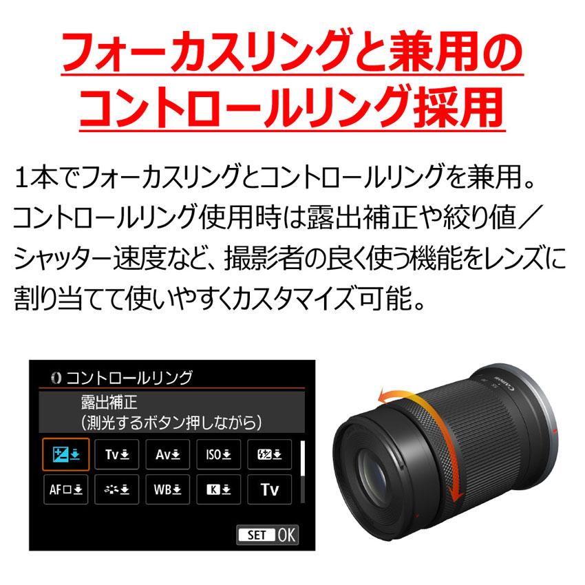 新品Canonキヤノン RF-S 55-210mm F5-7.1 IS STM
