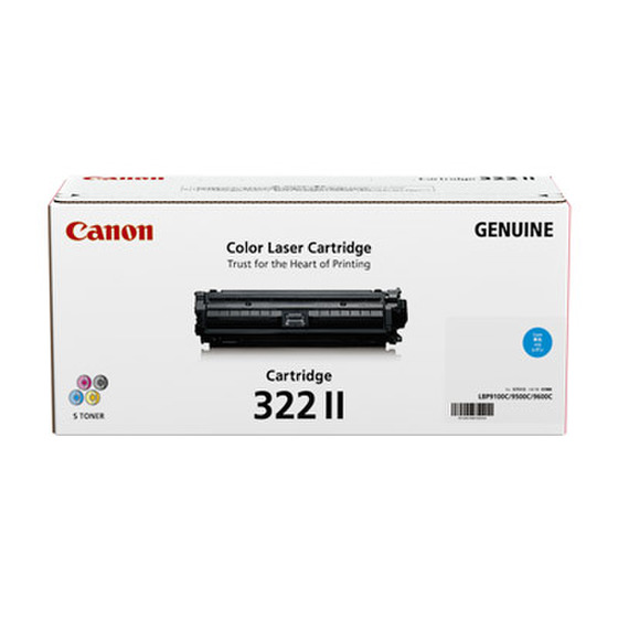 9,680円未使用　Canon純正トナー　カートリッジ322II  シアン　大容量