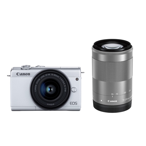 販売終了】EOS M200(ホワイト)・ダブルズームキット:ミラーレスカメラ