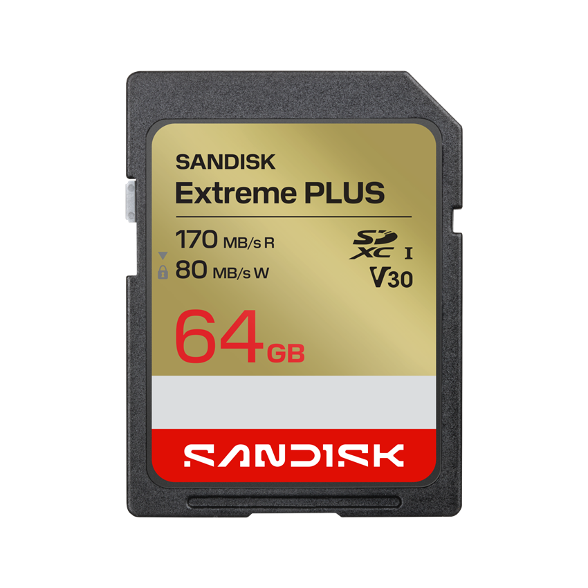 サンディスク SDカード Extreme PLUS 64GB SDSDXW2-064G-JNJIN