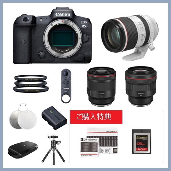 ペットおすすめ 7 Eos R5 ペットおすすめrfレンズ3本 ﾌﾟﾛﾃｸﾄﾌｨﾙﾀｰ ﾐﾆ三脚 ﾘﾓｺﾝセット 特典付き 納期未定 ミラーレスカメラ 通販 キヤノンオンラインショップ