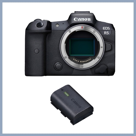 カメラ デジタルカメラ EOS R5・ボディー＋予備バッテリーセット □納期約3週間:ミラーレス 