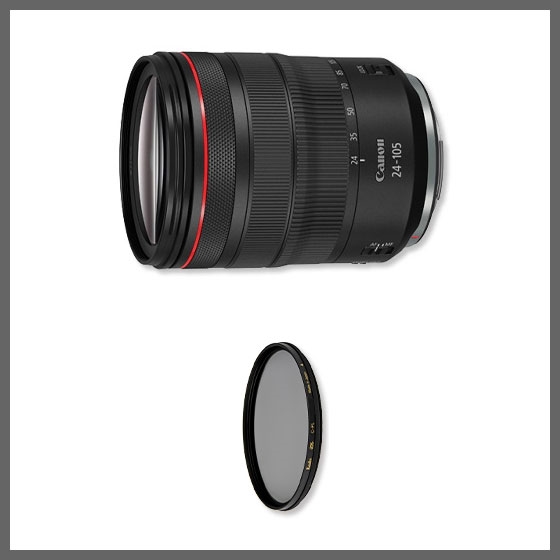 美品 キヤノン RF24-105mm F4 L IS USM 保護フィルター付き - レンズ ...