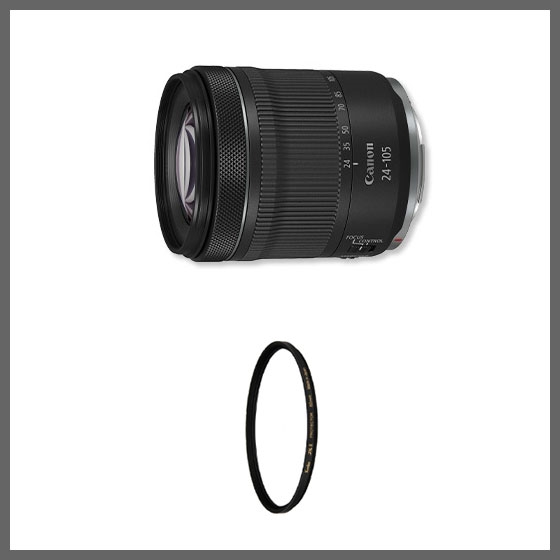 サイトでは販売し Canon RF24-105mm F4-7.1 IS STM プロテクタ付 - カメラ