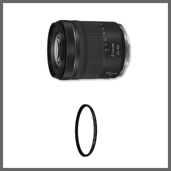 RFレンズ RF24-105mm F4-7.1 IS STM＋プロテクターセット【23年夏