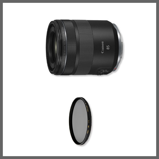 Canon RF85mm F2 マクロ レンズフード・保証書・PLフィルター | nate