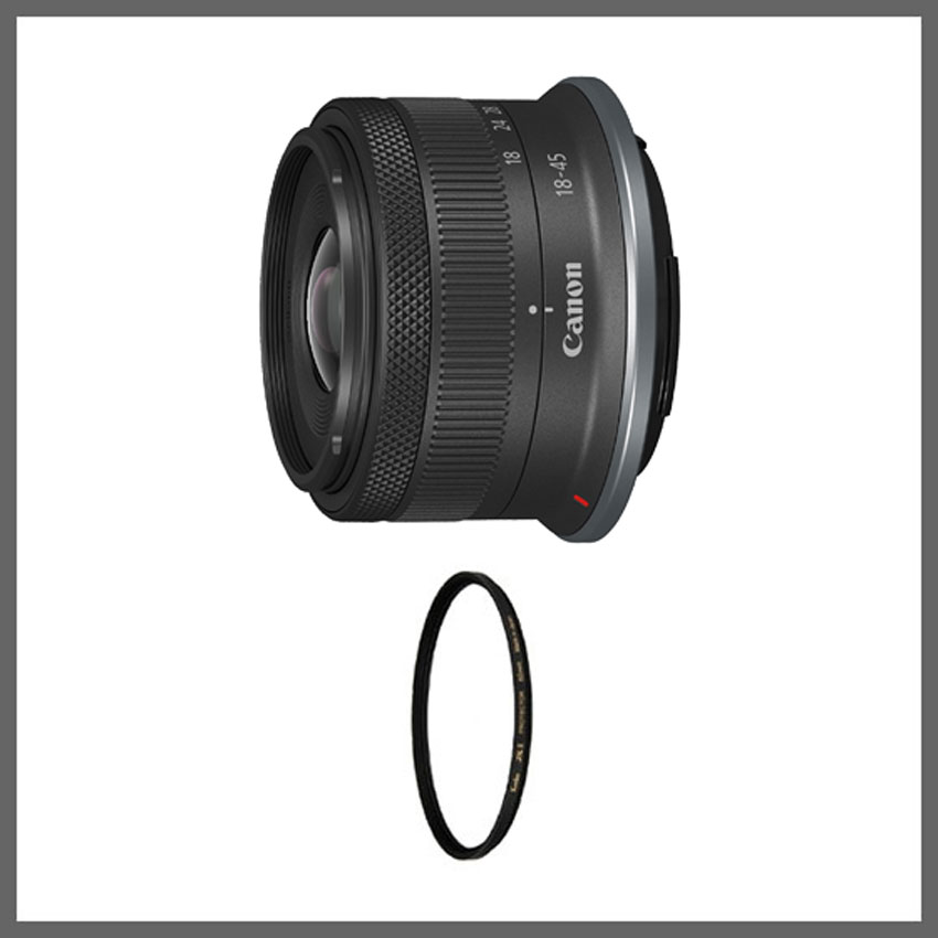 ほぼ新品　RF-S18-45mm F4.5-6.3 IS STM フィルタ付