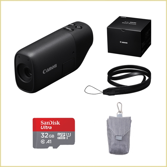 PowerShot ZOOM Black Edition+カメラケース+microSDカードセット 【23 ...