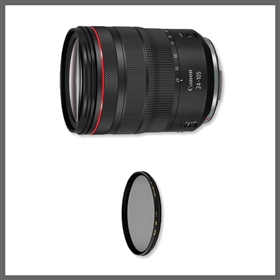 RFレンズ RF24-105mm F4 L IS USM+PLフィルターセット 納期約1 